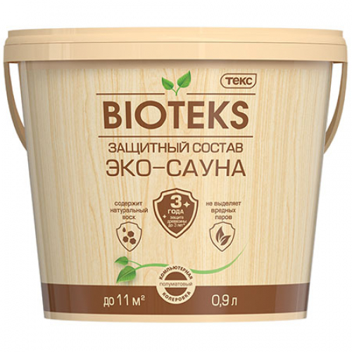 Защитный состав BIOTEKS ЭКО-САУНА 0,9л