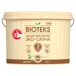 Защитный состав BIOTEKS ЭКО-САУНА 2л